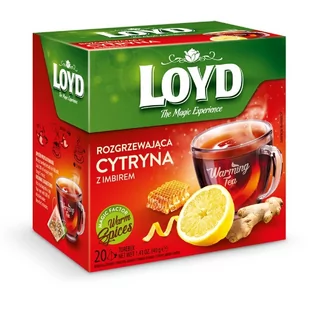 Herbata Loyd Rozgrzewająca Cytryna z Imbirem 20x2g - Herbata - miniaturka - grafika 1