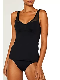 Koszulki i topy damskie - Esprit Mia Beach Shape Tankini damski top, czarny (czarny 001), 36 - grafika 1