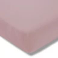 Prześcieradła - Estella Prześcieradło ze ściągaczem Zwirn Jersey Premium Rose - miniaturka - grafika 1