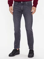 Spodnie męskie - Lee Jeansy Rider L701IBB81 112328478 Czarny Slim Fit - miniaturka - grafika 1
