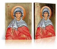 Ikony i obrazy sakralne - Ikona religijna Święta Laura z Kordoby - miniaturka - grafika 1