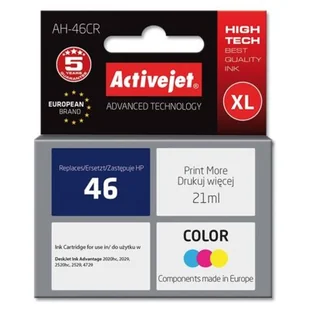 ACTIVEJET ACTIVEJET AH-46CR deskjet ink adv: 2020hc, 2029, 2520hc, 2529, 4729  /W48h/  __BŁYSKAWICZNA REALIZACJA ZAMÓWIENIA ______SPRAWDŹ!!!___ - Tusze zamienniki - miniaturka - grafika 1