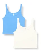 Spodenki damskie - ONLY Women's ONLNESSA S/L szorty 2-pak JRS Top, ultramaryna/opakowanie: Cloud Dancer, L - miniaturka - grafika 1