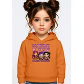Bluzy dla dziewczynek - BLUZA DZIECIĘCA K-POPOWE ŁOWCZYNIE DEMONÓW HUNTRIX 110-116 Z KAPTUREM - miniaturka - grafika 1