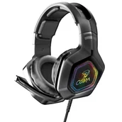Słuchawki - COBRA CR600 RGB czarne - miniaturka - grafika 1