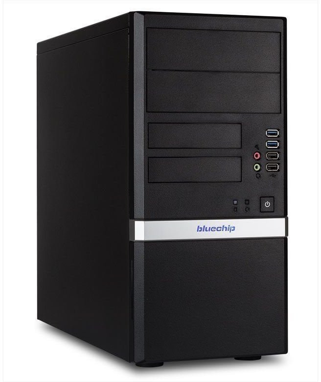 bluechip BUSINESSline T3500 *DDR4* Intel® Core™ i3 i3-14100 16 GB DDR4-SDRAM 500 GB SSD Windows 11 Pro Mini Tower PC Czarny 556567