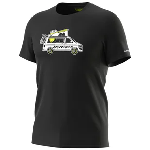 Koszulka męska Dynafit Graphic Co M S/S Tee Rozmiar: M / Kolor: czarny/żółty - Koszulki sportowe męskie - miniaturka - grafika 1