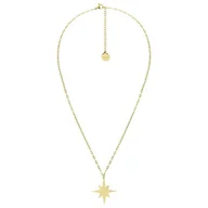 Naszyjniki - Pozłacany naszyjnik gwiazda polarna róża wiatrów stal szlachetna - Manoki - miniaturka - grafika 1