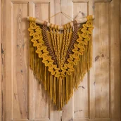 Dekoracje domu - Makrama Sunflower miód/karmel - miniaturka - grafika 1