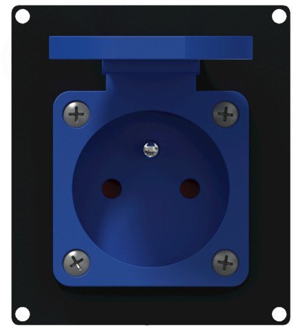 Caymon Panel z wyjściowym zasilaniem Schuko CAYMON CASY285F/B