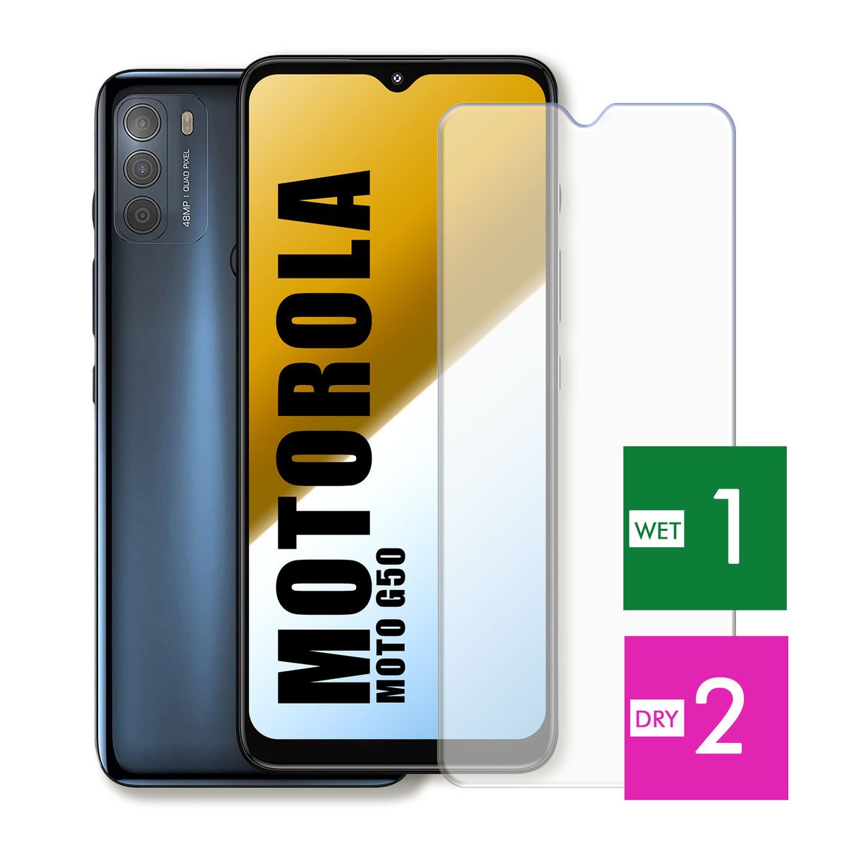 WZMOCNIONE SZKŁO DO MOTOROLA MOTO G50 SZYBKA HARTOWANE 9H JAKOŚĆ