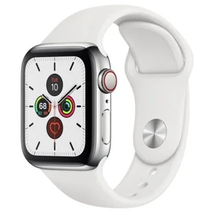 Apple Watch 5 Cellular 40mm Srebrny (MWX42WB/A) - Smartwatch - miniaturka - grafika 1