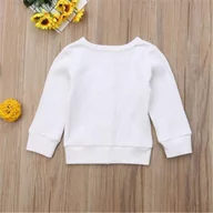 Bluzki dla niemowląt - Slowmoose Newborn Baby Knit Long Sleeve Autumn Sweter, Casual Tops Ubrania Biały 12M - miniaturka - grafika 1