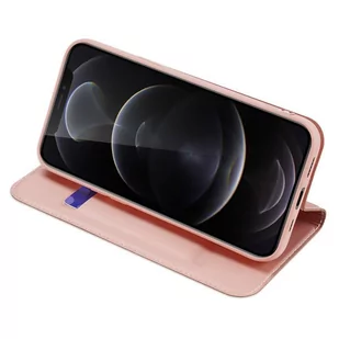 Dux Ducis Skin Pro kabura etui pokrowiec z klapką iPhone 13 Pro różowy - Etui i futerały do telefonów - miniaturka - grafika 4