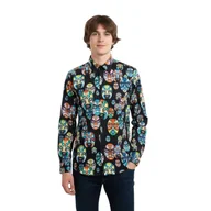 Koszule męskie - Koszula męska Custo Barcelona klasyczna wzorzysta -XL - miniaturka - grafika 1