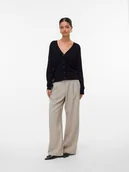 Swetry damskie - Vero Moda Kardigan w kolorze czarnym - miniaturka - grafika 1