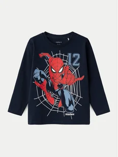 NAME IT Bluzka SPIDERMAN 13231947 Granatowy Regular Fit - Bluzki damskie - miniaturka - grafika 1