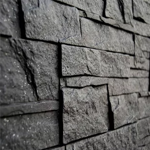 MAXSTONE Kamień elewacyjny LAZZARO Grafit - Brokat 38 x 10 cm MAXSTONE - Płytki klinkierowe - miniaturka - grafika 1