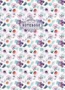 Notesy i bloczki - Notatnik ozdobny 64 strony kratka Kwiaty fiolet - Fresh - miniaturka - grafika 1
