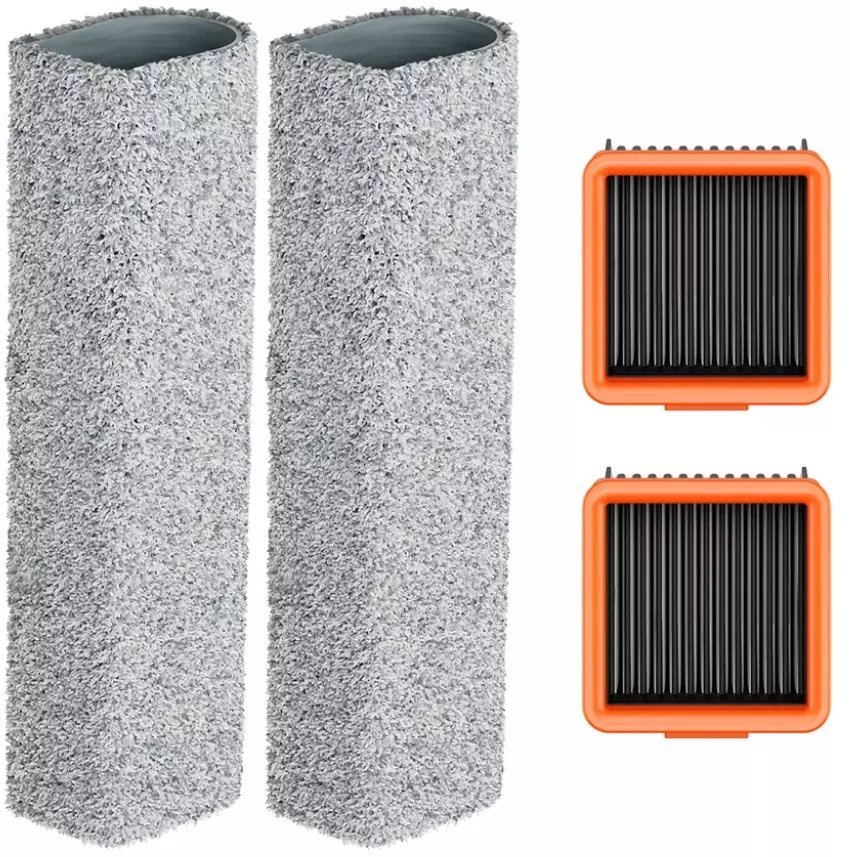 2 x Rolkowa szczotka mopująca UWANT + 2 x Filtr HEPA do D700 Pro