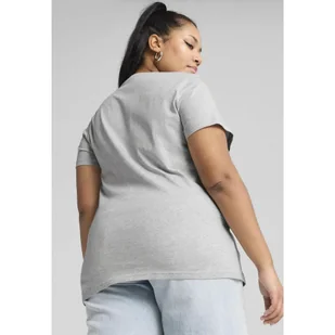 Damska koszulka ESS No. 1 Logo PUMA Light Gray Heather - Koszulki sportowe damskie - miniaturka - grafika 1