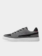 Buty dla chłopców - 4F Chłopięce Sneakersy Buty do Szkoły Szare z Biała Podeszwa Roz 33 - miniaturka - grafika 1