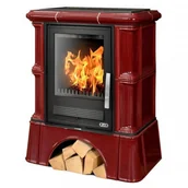 Piece wolnostojące - ABX Piec kaflowy Bavaria cokół kaflowy - Bordowy - miniaturka - grafika 1