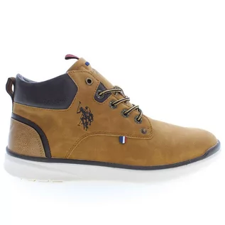 Buty sportowe męskie - Buty U.S. Polo Assn. YGOR004M/BY1-TAN - brązowe - grafika 1