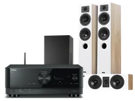 Kino domowe - Yamaha RXV-6A (czarny)+ Diva 5 (dąb) +Diva 7 (dąb) + Basso 880 (czarny) - miniaturka - grafika 1