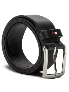 Paski - Tommy Hilfiger Pasek Męski New Denton Belt 4.0 E367863162 85 Czarny - grafika 1