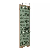 Wieszaki i stojaki - vidaXL Wieszak ścienny na odzież wierzchnią, 120x40 cm, HAPPY LOVE - miniaturka - grafika 1