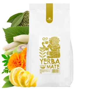 YERBA MATE 500g CYTRYNA green ENERGIA do bombilla TRAWA CYTRYNOWA tea - Yerba Mate - miniaturka - grafika 1