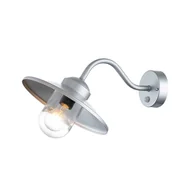 Lampy ogrodowe - Klampenborg latarnia naścienna srebrna KLAMPENBORG-PIR-SIL Elstead Lighting - miniaturka - grafika 1