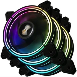 Darkflash Zestaw wentylatorów ARGB do komputera Darkflash CF11 Pro 3w1 120x120 (czarny) CF11 Pro 3in1 - Wentylatory komputerowe - miniaturka - grafika 1
