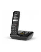 Telefony stacjonarne - Gigaset AS690A D-ECT Cordless Phone with Answering Machine CZARNY - miniaturka - grafika 1