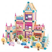 Domki dla lalek - Drewniany Domek Dla Księżniczki 278el. - miniaturka - grafika 1