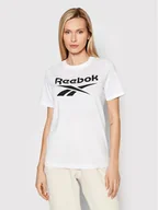 Koszulki sportowe damskie - Reebok T-Shirt Identity HA5738 Biały Relaxed Fit - miniaturka - grafika 1