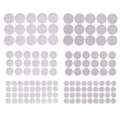 Gumki biurowe - DpCraft, rzep samoprzylepny kółka mix, biały, 69 szt. - miniaturka - grafika 1