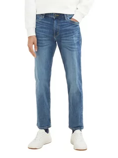 Spodnie męskie - Tom Tailor Jeansy 1034119 Niebieski Regular Fit - grafika 1