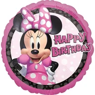 Balony i akcesoria - Balon Foliowy 43Cm Myszka Minnie Urodziny - miniaturka - grafika 1