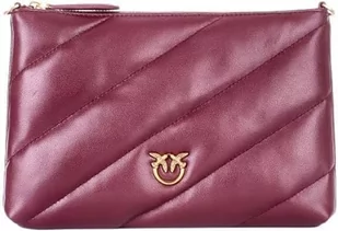 Pinko Flat Pouch Sheep, płaskie etui z owcami Nappa damskie, Ww5q_ribes Intenso-antyczne złoto - Torebki damskie - miniaturka - grafika 1