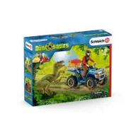 Figurki dla dzieci - Schleich Dinosaurs. 41466. Ucieczka quadem przed Welociraptorem - miniaturka - grafika 1