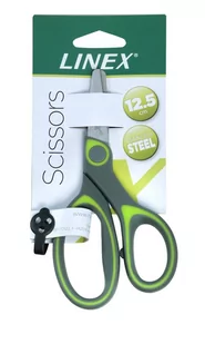 Linex nożyce do cięcia dla dzieci Scissors nożyczki do skórek ze stali nierdzewnej do majsterkowania i precyzyjne cięcie szkolny 12.5 cm OS84196 - Nożyczki - miniaturka - grafika 1