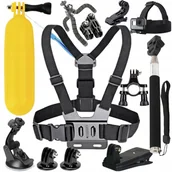 Akcesoria do kamer sportowych - MEGA ZESTAW AKCESORIA DO KAMERY GOPRO HERO 10 9 8 - miniaturka - grafika 1