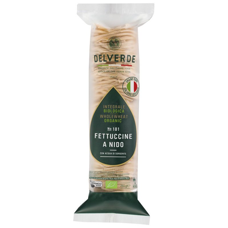 Makaron pszenny fettuccine a nido wstążka cienka gniazda 250g DELVERDE