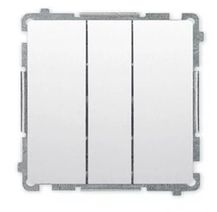 Simon SA BASIC Łacznik potrójny (moduł) 10AX 250V, szybkozłącza, biały - Wyłączniki światła i elektryczne - miniaturka - grafika 1