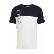 Koszulki męskie - Koszulka męska Fila 683481G13 OJAS Biała - miniaturka - grafika 1