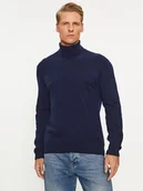 Swetry męskie - United Colors Of Benetton Golf 1002U2180 Granatowy Regular Fit - miniaturka - grafika 1