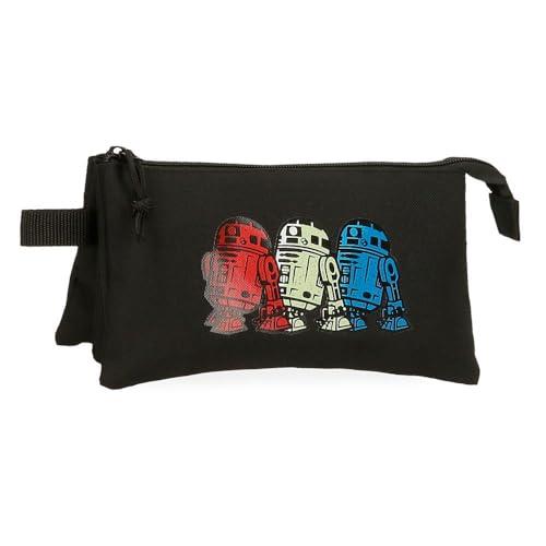 Joumma Star Wars Star Wars - R2D2 Pokrowiec Czarny 22x12x5 cms 1,32l Poliester, Czarny (Black), Talla única, Potrójne etui