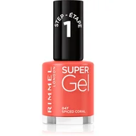 Lakiery do paznokci - RIMMEL London Suoer Gel Step1 Lakier Do Paznokci 047 12ml - miniaturka - grafika 1